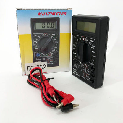 Мультиметр цифровой тестер Digital DT-832 со звуковой прозвонкой, тестер напряжения цифровой