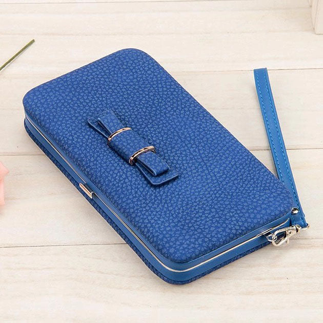 Кошелек Baellerry Pidanlu N1330, небольшие кошельки женские, кошелек небольшой девушке. Цвет: синий