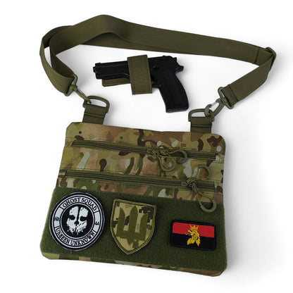 Мужская сумка тактическая нагрудная, Сумка через плечо военная, Тактический рюкзак через плечо