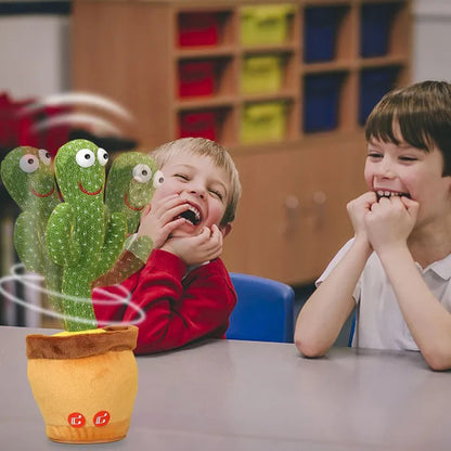 Интерактивная игрушка Dancing cactus говорящий танцующий кактус, мягкая игрушка кактус, Плюшевый кактус