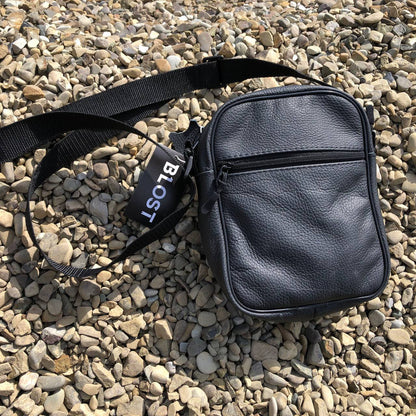 Набор 2 В 1! Сумка + Фонарь! Качественная мужская сумка из натуральной кожи + Тактический фонарь POLICE BL-X71-P50