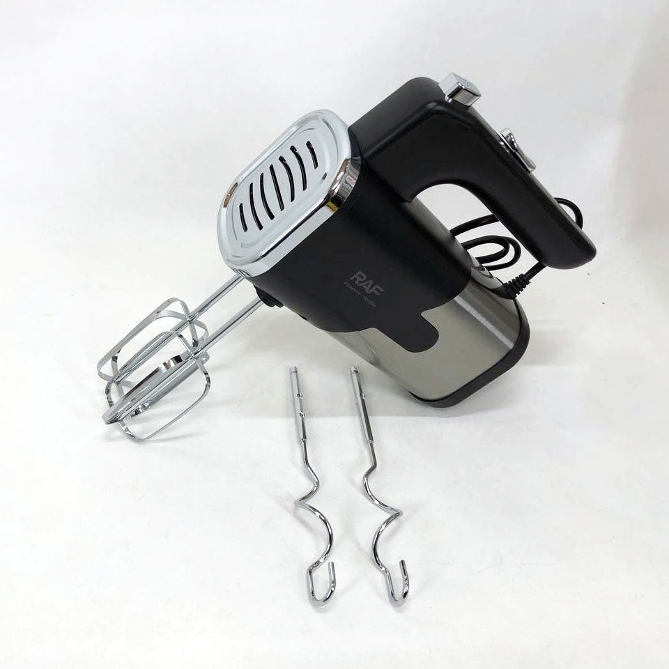 Миксер ручной на кухню RAF R-6630 5 скоростей 2 насадки 300 W, двухвенчиковый миксер, миксер для взбивания