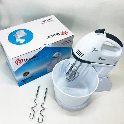 Міксер побутовий 7 швидкостей із чашею 2 л Domotec MS-1366, міксер кухонний стаціонарний, кухонний тістоміс