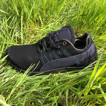 Спортивные кроссовки мужские летние из сетки 40 размер. Летние кроссовки сетка. Модель 24112. Цвет: черный