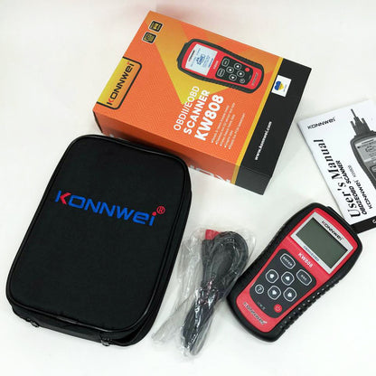 Профессиональный сканер для авто Konnwei KW808 OBD II/EOBD, Сканер для диагностики, Тестер диагностика