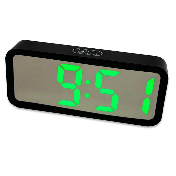 Часы настольные DT-6508 с будильником и USB зарядкой с зеленой подсветкой, лед часы настольные