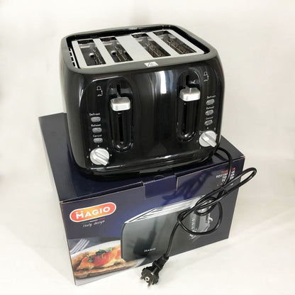 Тостеры на 4 тоста гренки Magio MG-283, тостер для кухни бытовой, тостерница для бутербродов