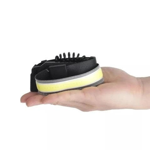 Фонарик налобный мягкий аккумуляторный XQ-T1C USB с красными задними огнями, фонарь на голову для рыбалки