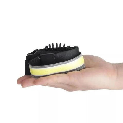 Фонарик налобный мягкий аккумуляторный XQ-T1C USB с красными задними огнями, фонарь на голову для рыбалки