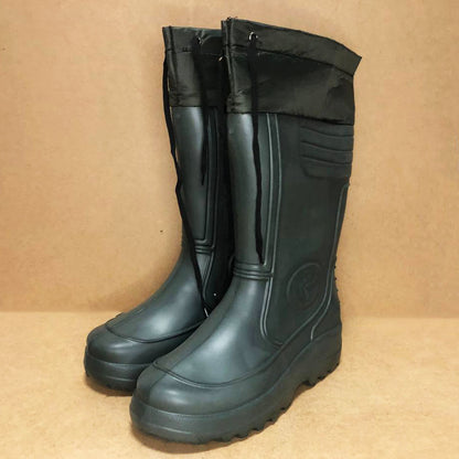 Сапоги мужские резиновые высокие утепленные с подвязкой 43 размер (28,5 см), сапоги зимний утеплитель