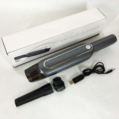 Пылесос для авто Car vacuum cleaner с аккумулятором, автомобильный пылесос беспроводной. Цвет: черный