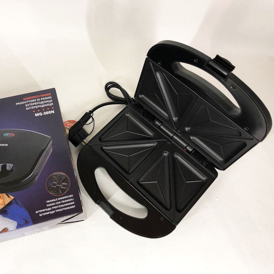 Бутербродница сэндвичница MAGIO MG-360N 700 Вт, электробутербродница, электрическая сэндвичница