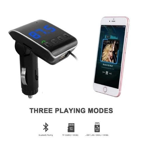 FM модулятор HZ H22 BT для авто с Bluetooth, Авто трансмиттер от прикуривателя, Блютуз фм передатчик