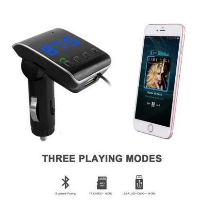 FM модулятор HZ H22 BT для авто с Bluetooth, Авто трансмиттер от прикуривателя, Блютуз фм передатчик