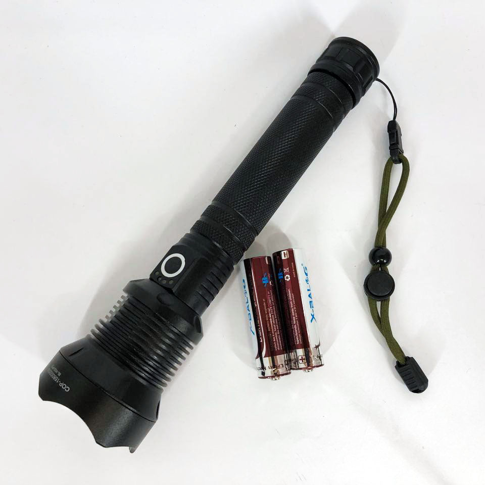 Мощный фонарик аккумуляторный тактический X-Balog BL-X92-P70 с зарядкой от USB, тактичный фонарь