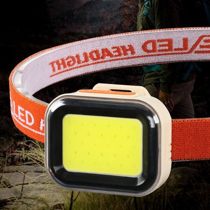 Фонарь налобный CY-2027-B-COB(white+red)