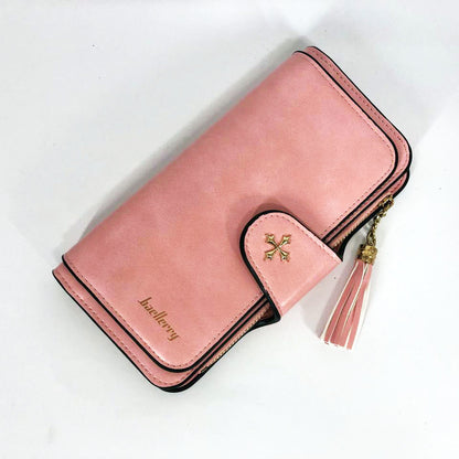 Клатч портмоне кошелек Baellerry N2341, небольшой кошелек женский, кошелек девушке мини. Цвет: розовый