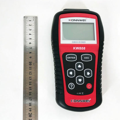 Автомобильный диагностический сканер Konnwei KW808 OBD II/EOBD, Автотестер универсальный Адаптер