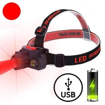 Фонарь налобный Bailong BL-1805 COB XPE аккумуляторный, фонарь на голову для рыбалки, надежный налобный