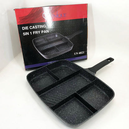 Сковорода с гранитным покрытием 5в1 UNIQUE UN-4021 38*31см антипригарная