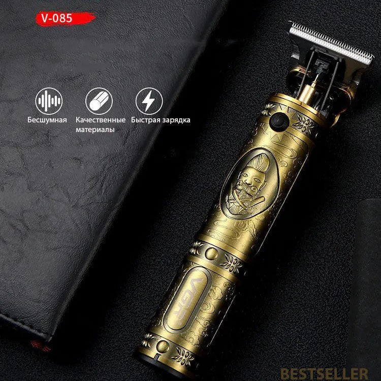 Профессиональная бритва-машинка для стрижки волос, Профессиональный триммер с насадками