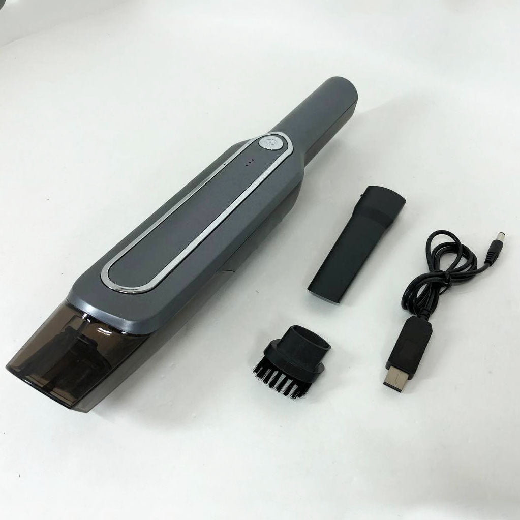 Пылесос для авто Car vacuum cleaner с аккумулятором, автомобильный пылесос беспроводной. Цвет: черный