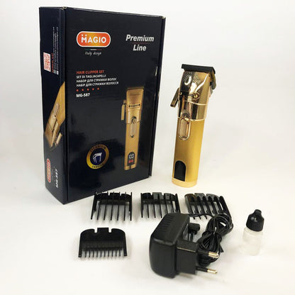 Машинка для стрижки волос MAGIO MG-587, профессиональная электробритва беспроводная, электромашинка