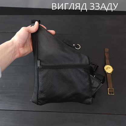 Мужская сумка-слинг из натуральной кожи, сумка через плечо мужская кожаная, борсетка сумка через плечо