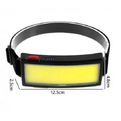 Налобный фонарик яркий рассеивающий для СТО Bailong BL-F007-COB, 3 режима, водостойкий, зарядка от USB