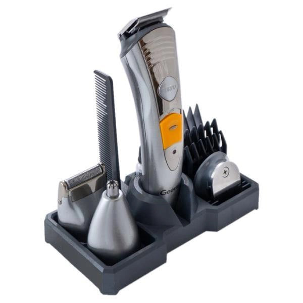 Набор для стрижки Pro Gemei GM-580 триммер 7в1 для стрижки волос, бритья бороды, для носа и ушей, стайлер