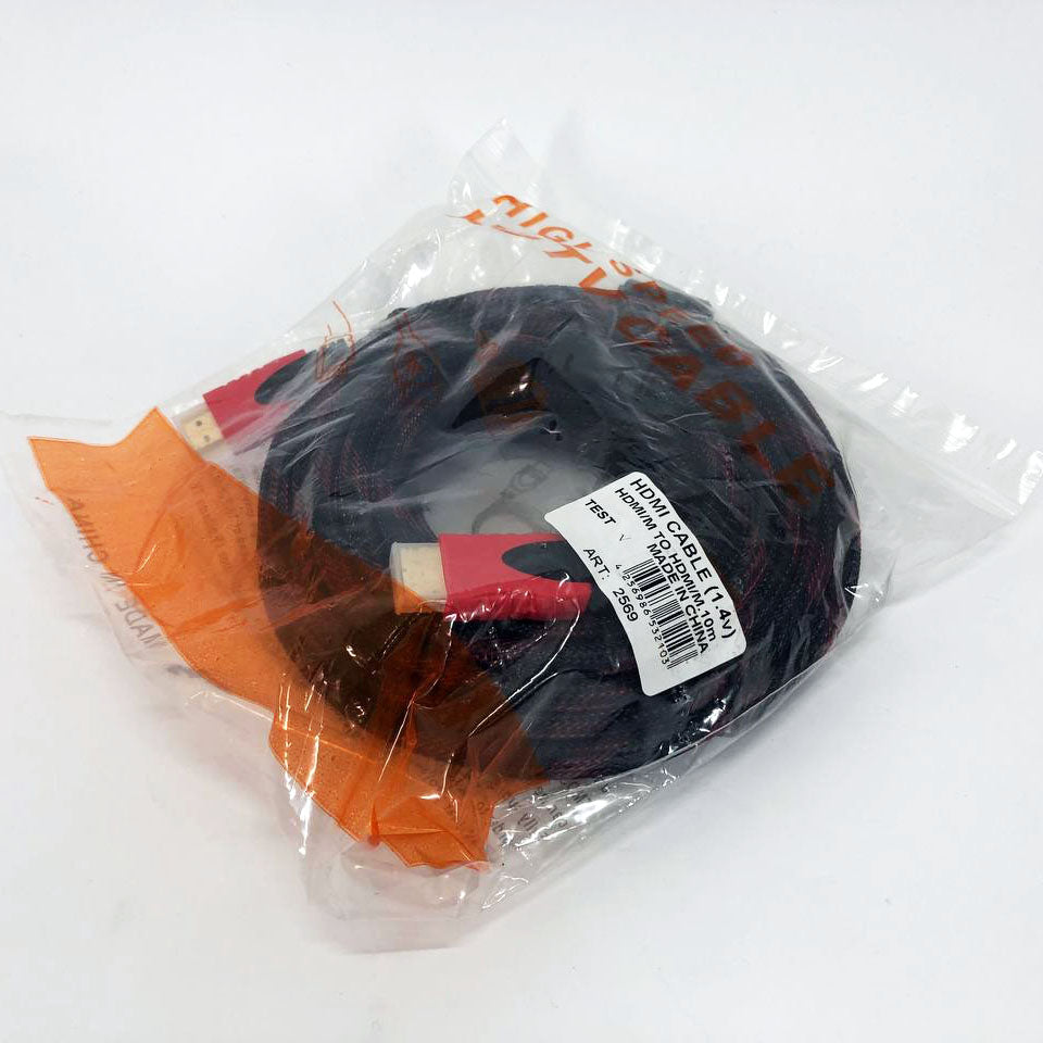 Кабель HDMI - HDMI 10m усиленный в обмотке 10м шнур