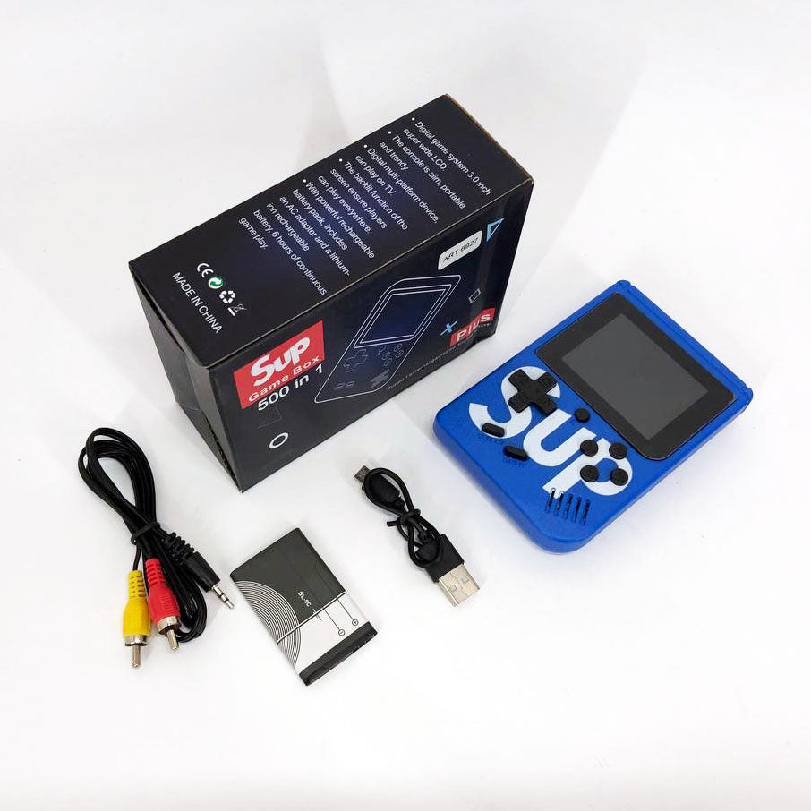 Игровая приставка консоль Sup Game Box 500 игр, Ретро приставка денди, Тетрис приставка. Цвет: синий