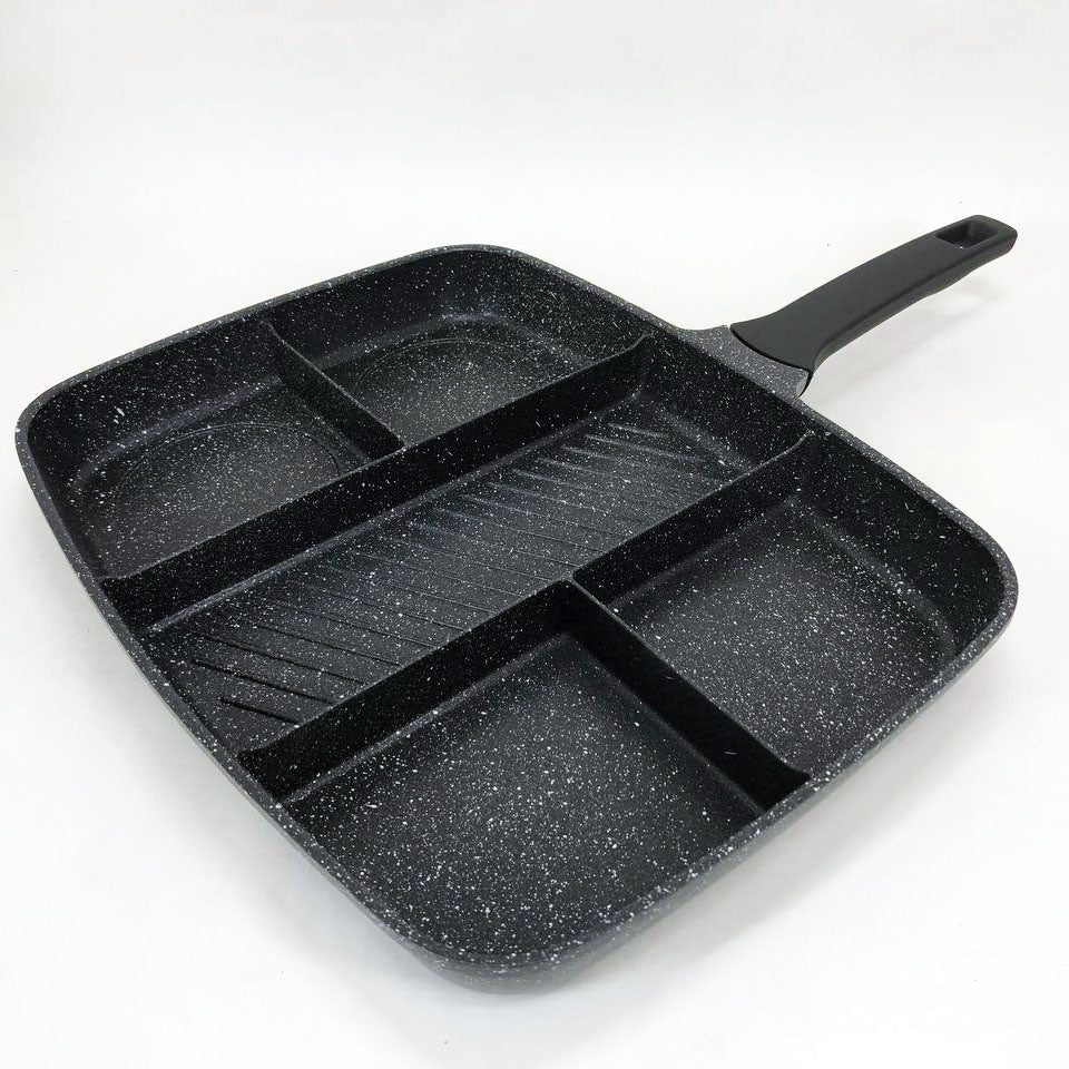 Сковорода с гранитным покрытием 5в1 UNIQUE UN-4021 38*31см антипригарная