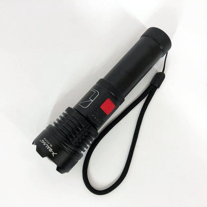 Фонарик светодиодный с аккумулятором X-Balog BL-X72-P90, фонарь ручной мощный, тактичный фонарь