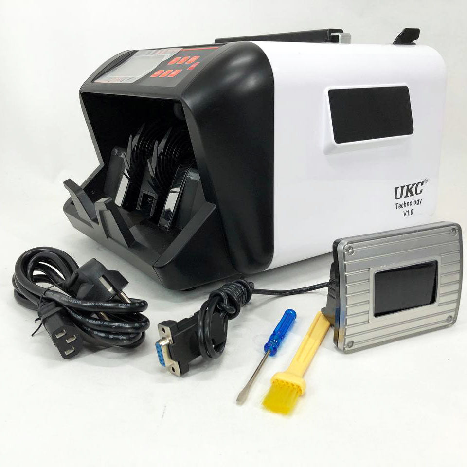 Машинка для счета денег c детектором валют UKC MG-555 счетчик банкнот, устройство для проверки купюр