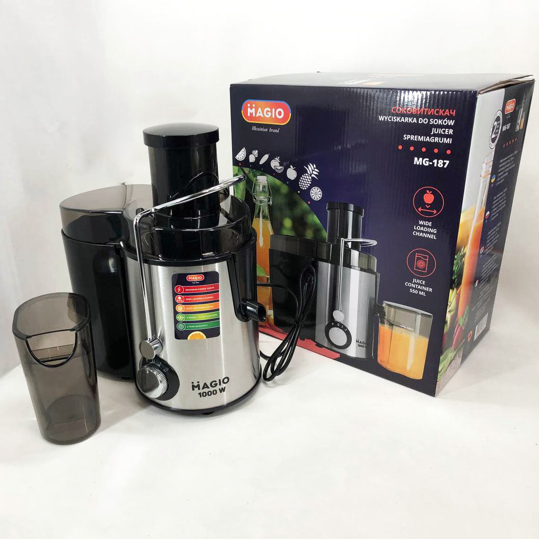 Соковыжималка центробежная MAGIO MG-187, соковыжималка универсальная электро, соковыжималка на стакан
