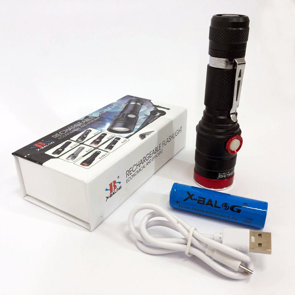 Фонарик тактический ручной Bailong BL-736-T6, фонарик светодиодный ручной аккумуляторный портативный