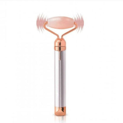 Массажер ролик электрический для лица Facial Roller Massager. Цвет: бежевый