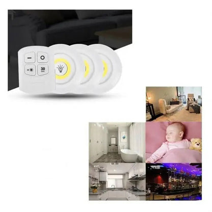 Набор из трёх LED Ламп BAILONG BL-1012 с Пультом и Таймером Отключения Два Режима Яркости