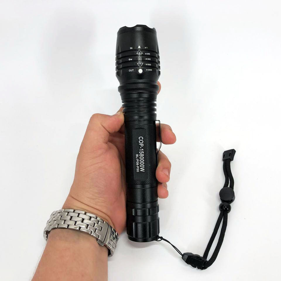 Ручний акумуляторний ліхтар Bailong BL-P08-P50, потужний ручний ліхтарик, ручний ліхтарик led