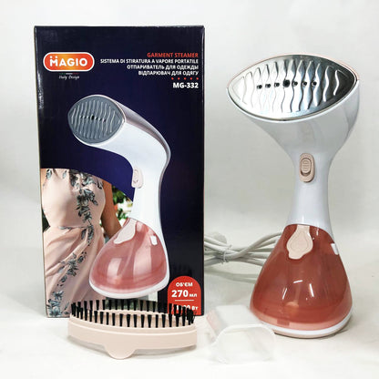 Отпариватель MAGIO MG-332, Бытовой ручной пароочиститель, Компактный отпариватель
