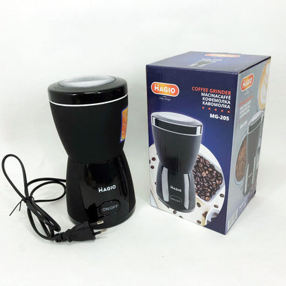 Кофемолка MAGIO MG-205 200 Вт, Кофемолка бытовая электрическая, Портативная кофемолка, Измельчитель кофе