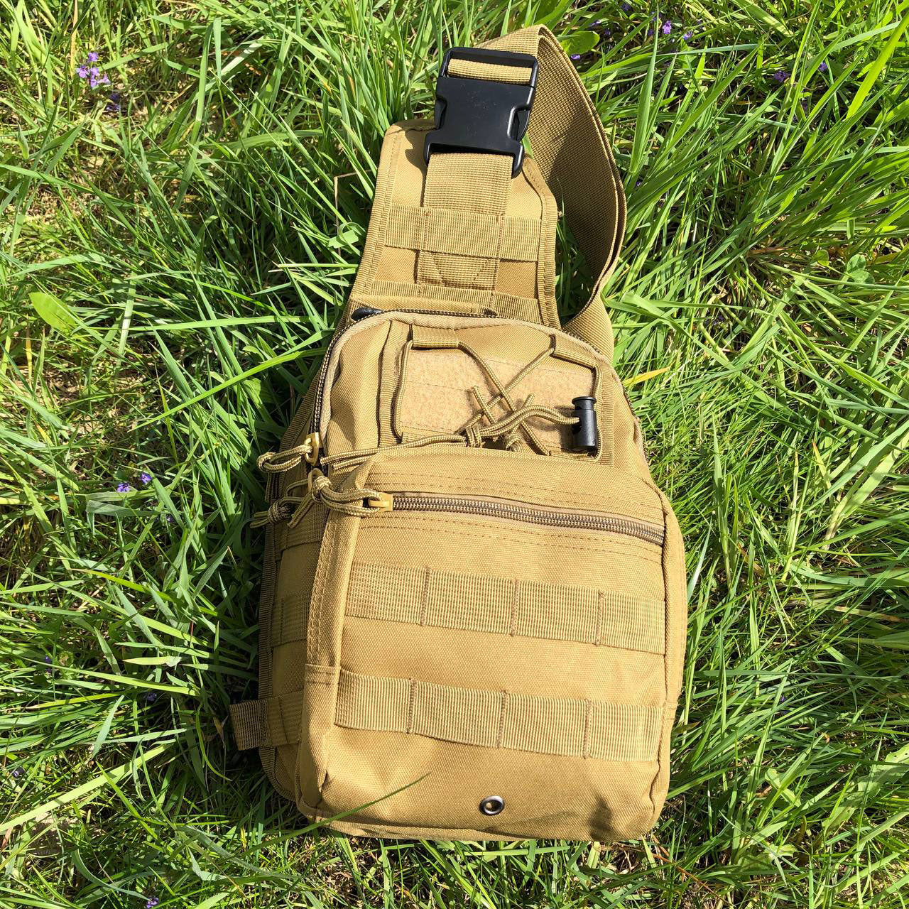 Сумка тактична наплічна, Нагрудна сумка тактична тканинна, Тактичний рюкзак ВСУ