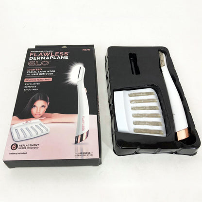 Триммер-эпилятор женский для лица Flawless Dermaplane Glo, эпилятор для интимных зон