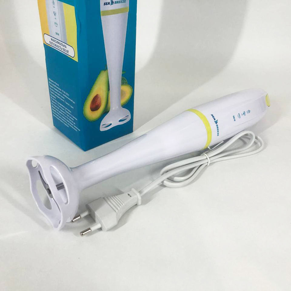 Блендер погружной ручной SeaBreeze SB-090 500 Вт, блендер для кухни, блендер для молочных коктейлей