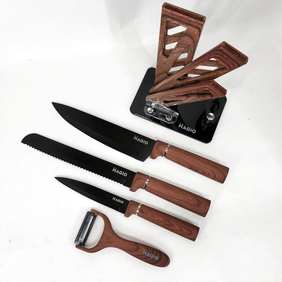 Набір ножів Magio MG-1095 5 предметів, Поварські кухонні ножі набір, Набір ножів для кухні