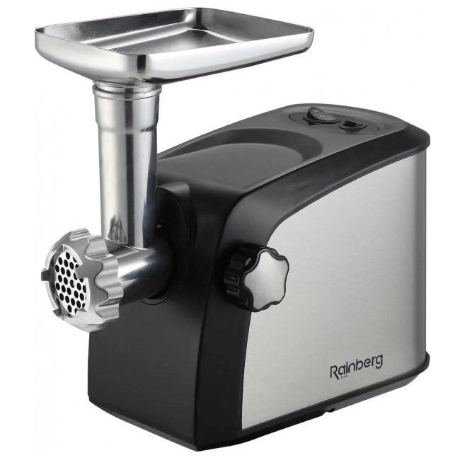 Электрическая мясорубка Rainberg RB-673 с соковыжималкой и шинковкой 9 насадок 3000W с реверсом