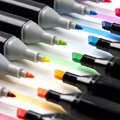 Набор скетч маркеров для рисования Touch 120 шт двусторонние профессиональные фломастеры для художников