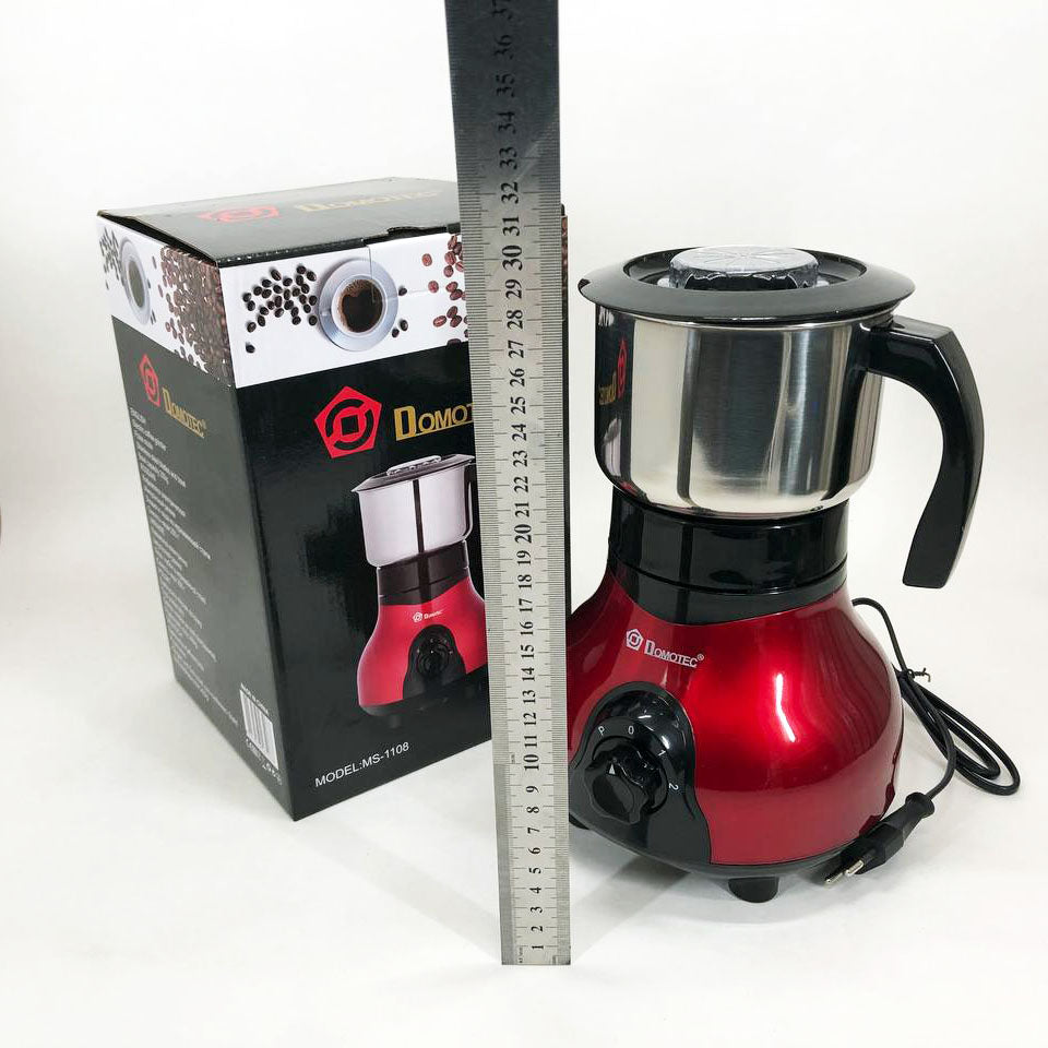 Электрическая кофемолка Domotec MS-1108 600 мл 250 Вт, электрическая кофемолка для турки, роторная кофемолка