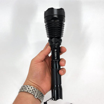 Фонарь тактический Police Q2800-T6 18650 х 2, заряжается от сети 220В и авто ЗУ 12В, выносная кнопка